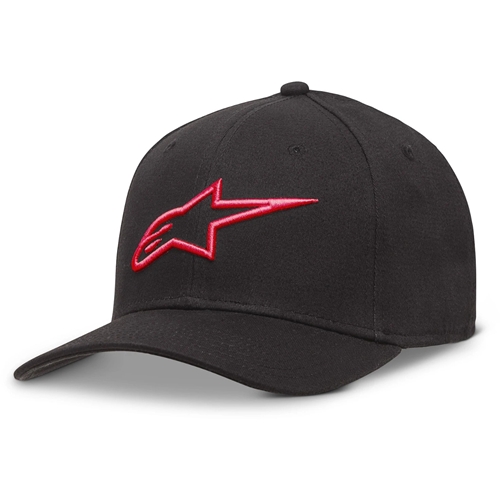 ALPINESTARS Ageless Curve Hat, Petjes voor de motorfietsrijder, Zwart-Rood